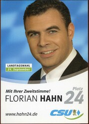 Politik in Bayern: moderne Partie mit 22 vers. Werbekarten von allen ...
