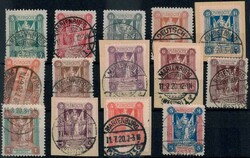 Freimarken-Satz 1920, sog. '2. Mailänder Ausgabe', sauber gest., ...