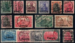 Germania-Aufdrucksatz 1920, offensichtlich alles ...