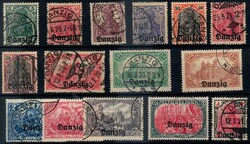 Germania-Aufdrucksatz 1920, offensichtlich alles ...