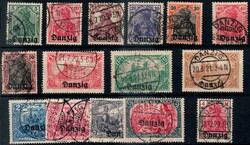 Germania-Aufdrucksatz 1920, offensichtlich alles ...