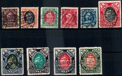 Freimarken-Satz Kogge 1921, sauber und schön zentr. gest., unseres ...