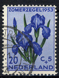 20 C. Sommermarken-Höchstwert 1953, sauber gest., Pracht.