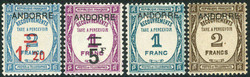 1670: Andorra French Post - Postage due stamps