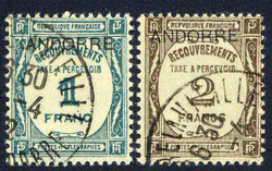 1670: Andorra French Post - Postage due stamps