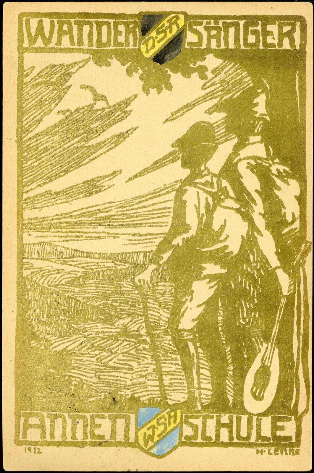 Kaiserreich Wandervogel/Künstlerkarten: 1910 - 1918, hochinters. und ...