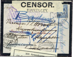 1916, einkommende Post im I. WK, hochinters. Trauer-Kuvert aus ...