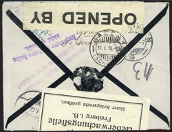 1916, einkommende Post im I. WK, hochinters. Trauer-Kuvert aus ...