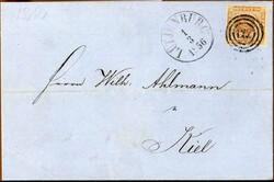 Ringnummernstpl.'122' (Lütjenburg), sehr klar auf breitrandiger ...