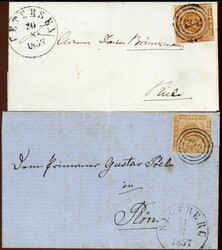 Ringnummernstpl.'133' und '134' (Segeberg bzw. Uetersen), zwei ...