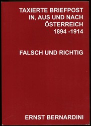 Bernardini, Ernst: 'Taxierte Briefpost in, aus und nach Österreich ...