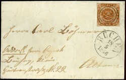 Ringnummernstpl. '151' (Büchen), ideal zentr. auf vollrandiger ...