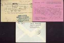 1938, Ostmark-MiF: drei dekorative Belege ins Ausland, jew. mit einer ...