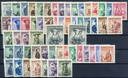 Trachten-Sätze 1948/1952, auf x.- bzw y.-Papier, tadellos postfrisch ...