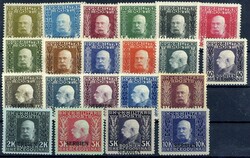 Aufdruckmarken-Satz 1914, tadellos postfrisch, Kabinett. M€ 650 ...
