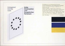 3. Direktwahlen zum EU-Parlament 1989, Original-Entwurf (ca. 29,7 x ...