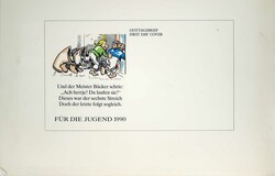Jugend: 125 Jahre Max und Moritz-Satz 1990, vier Original-Entwürfe ...