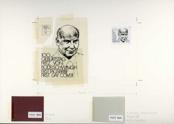 100. Geburstag von Friedrich von Bodelschwingh 1977, Original-Entwurf ...