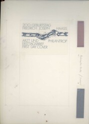 200. Geburtstag von Dr. Friedrich Joseph Haass, Original-Entwurf (ca. ...