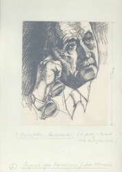 100. Geburtstag von Jean Monnet 1988, Original-Entwurf (ca. 21,1 x 29 ...