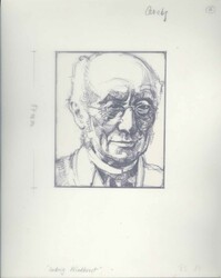 100. Todestag von Ludwig Windthorst 1991, Original-Entwurf (ca. 21 x ...