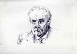 100. Geburtstag von Wilhelm Kaisen 1987, Original-Entwurf (ca. 30,9 x ...