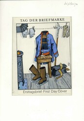 Tag der Briefmarke 1994, Original-Entwurf (ca. 19,9 x 28,9 cm) zu ...