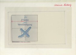Frieden und Verständigung 1984, Original-Entwurf (ca. 41,1 x 30 cm) ...