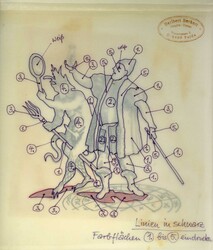 Doctor Johannes Faust 1979, Original-Entwurf (ca. 19,8 x 24,6 cm) zu ...