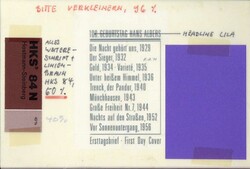 100. Geburtstag von Hans Albers 1991, Original-Entwurf (ca. 17,6 x 11 ...
