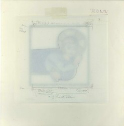 Weihnachten 1988, zwei Original-Entwürfe (ca. 21 x 21,4 cm) zu den ...