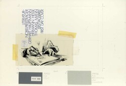 Literatur-Nobelpreisträger-Block 1978, Original-Entwurf (ca. 28,8 x ...
