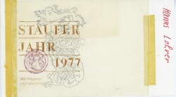 Stauferjahr in Baden-Württemberg 1977, Original-Entwurf (ca. 18,1 x ...