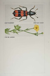 Jugend: Bestäuberinsekten-Sätze 1984, acht Original-Entwürfe zu ...