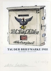 Tag der Briefmarke 1988, Original-Entwurf (ca. 17,9 x 25 cm) zu einem ...