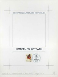 Schwäbisch-Alemannische Fastnacht 1983, Original-Entwurf (ca. 22,3 x ...