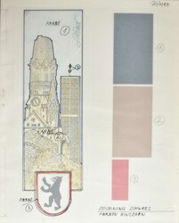 750 Jahre Berlin-Marken, -Zusammendrucke und -Block 1987, Studie der ...