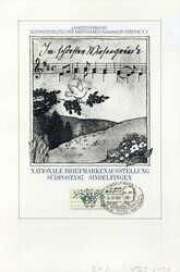 125 Jahre deutscher Sängerbund 1987, Original-Entwurf (ca. 19 x 28,4 ...