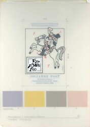 60 Pf. Wohlfahrt: Postbeförderung im Laufe der Jahrhunderte 1989, ...