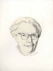 100. Geburtstag von Louise Schroeder 1987, Original-Entwurf (ca. 25,5 ...
