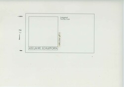 450 Jahre Landesschule Pforta 1993, Original-Entwurf (29,7 x 21 cm) ...