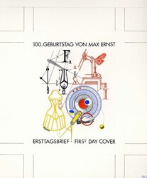100. Geburtstag von Max Ernst 1991, Studie von vier ...
