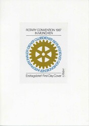 Weltkongress der internationalen Rotary-Clubs 1987, Original-Entwurf ...