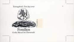 Fossilien 1978, drei Original-Entwürfe (zweimal 21,9 x 12,8 cm, ...