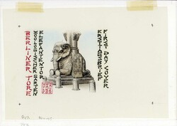 80 Pf. Portale und Tore in Berlin, Zoologischer Garten 1986, ...