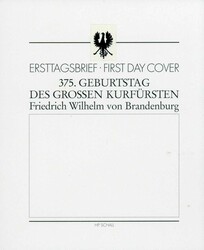 375. Geburtstag des Großen Kurfürsten 1995, Original-Entwurf (9 x ...