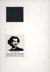 100. Todestag von Anselm Feuerbach 1980, Original-Entwurf (29,7 x 21 ...