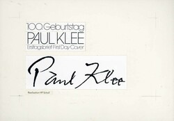 100. Geburtstag von Paul Klee 1979, Original-Entwurf (21,2 x 14,9 cm) ...