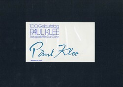 100. Geburtstag von Paul Klee 1979, Original-Entwurf (21,2 x 14,9 cm) ...