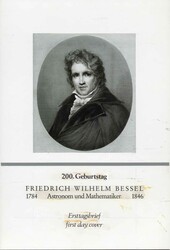 200. Geburtstag von Friedrich Wilhelm Bessel 1984, Original-Entwurf ...